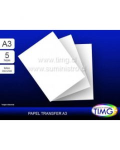 Inkjet Papel Transfer  Oscuras A3 1 hoja  ip-ts33A3 HTW300